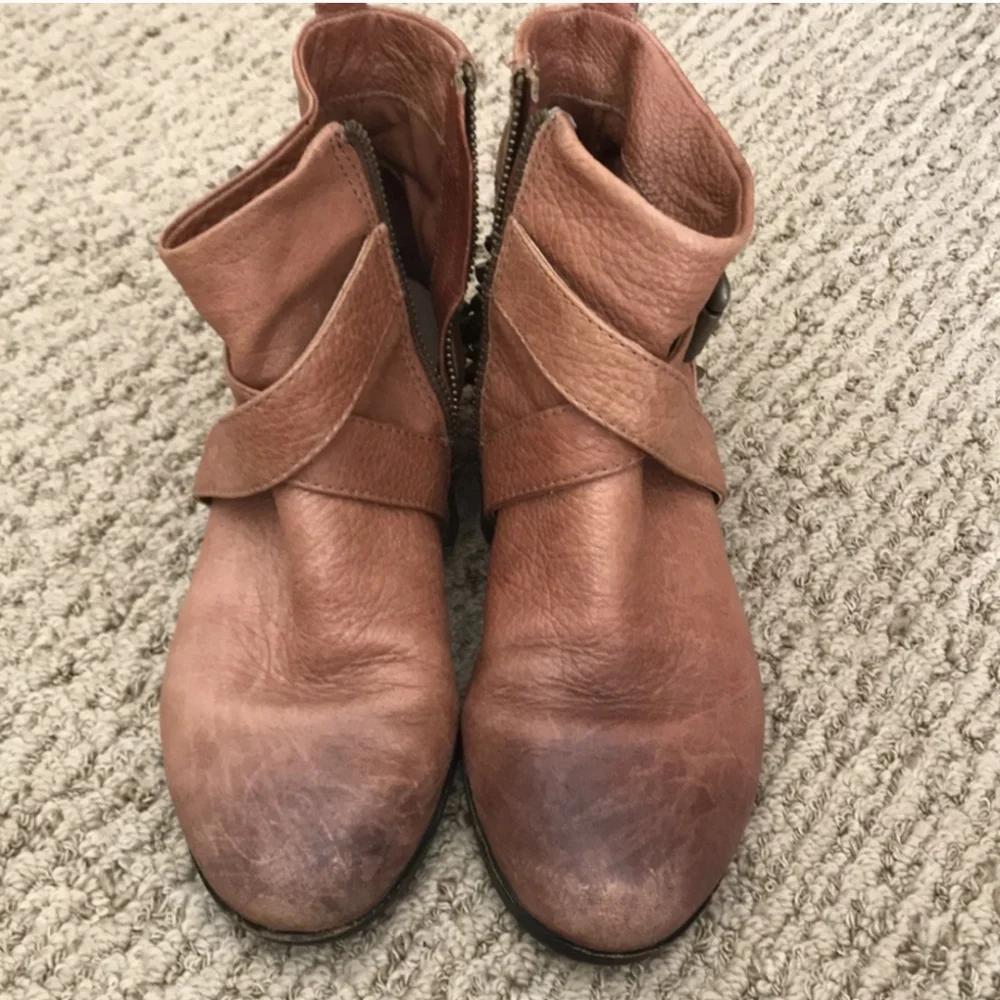 Vince Camuto Spike Studded Slouchy Booties 6.5 Ankle Boot Western Punk